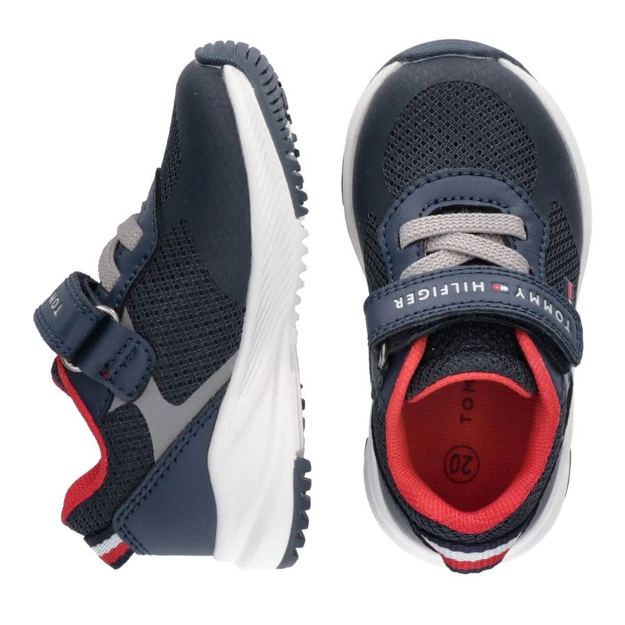 Sneaker Bassa Lacci e velcro da bambino Tommy Hilfiger | T1B9336661756X079X